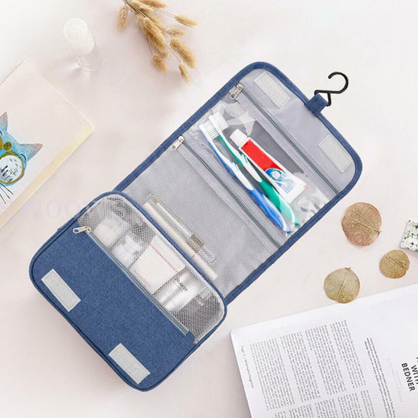 Makeup Bag Travel Cosmetic Toiletry Case Hanging Storage Organizer Large Bag