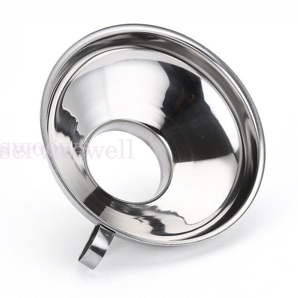 1/2 Stainless Steel Funnel Oil Liquid Funnel Metal Funnel With Detachable Filter