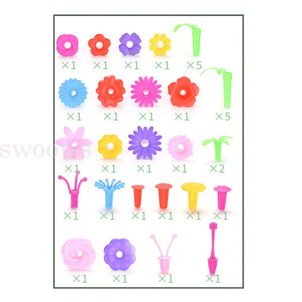 39 Pcs Flower Garden Building Toy Set-STEM Educational Activity For PreSchooler