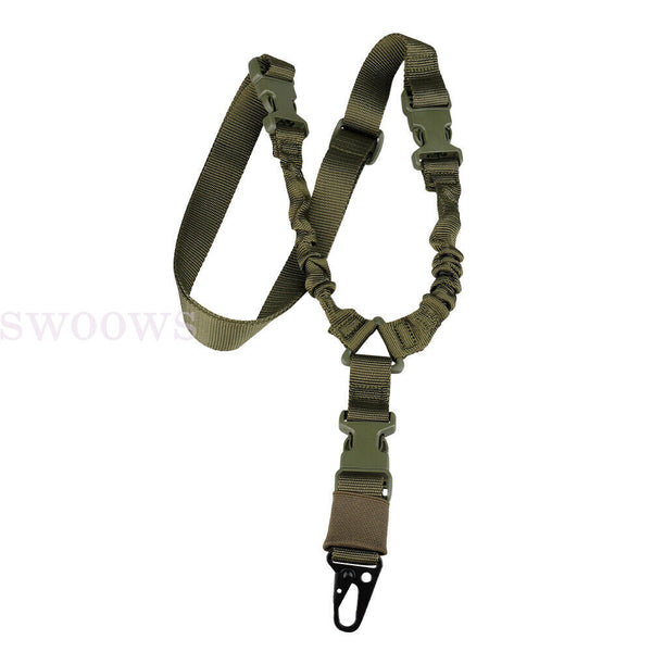 Tactical 2 Point Rifle Gun Sling Strap Adjustable Shotgun Belt Swivel Mount