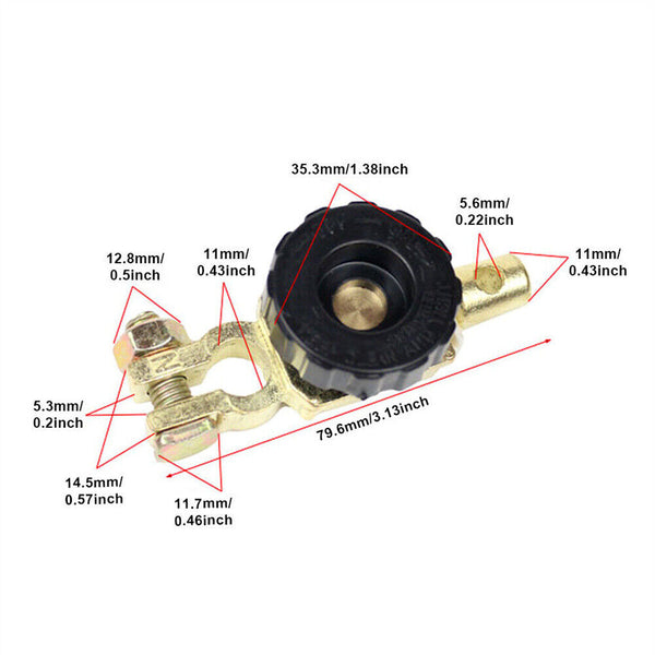 Car Battery Cut-off Switch Disconnect Battery Isolator Terminal For Car Boat  RV