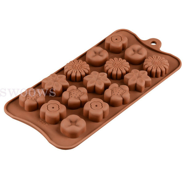 Silicone Christmas Tree Chocolate Cake Soap Jelly Tray Wax Mold Baking Mould