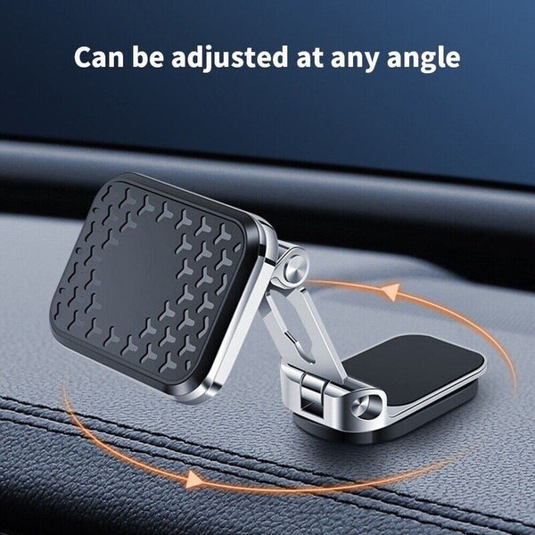 Universal Magnetic Phone Holder Dashboard Mobile Dash Car Mount Foldable Rotate