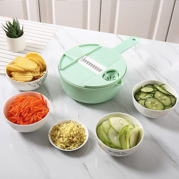 12 in 1 Multifunctional Kitchen Chopping Artifact Vegetable Slicer Food Chopper