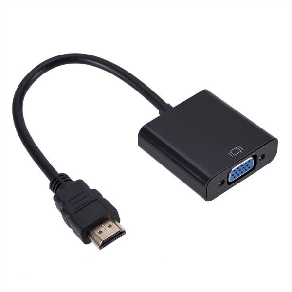 1080P HDMI Male to VGA Female Video Cable Cord Converter Adapter For Monitor PC