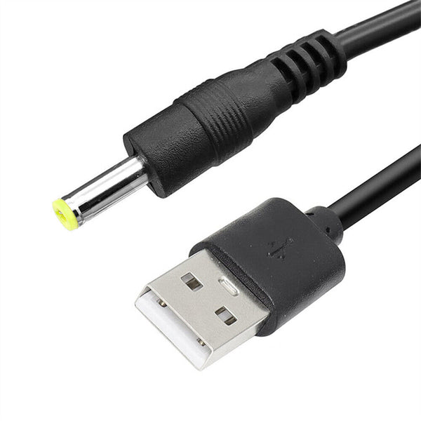 USB to 3.5mm /1.35 mm 5 Volt 5V 2A DC Barrel Jack Plug Charging Power Cable Cord