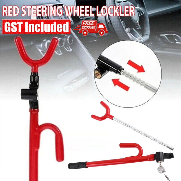 Steering Wheel Lock The Club Twin Hooks Anti Theft Universal Car Van Truck SUV