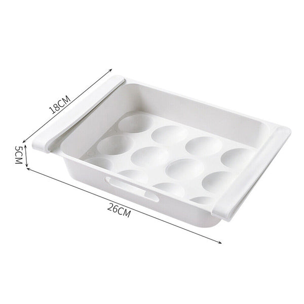 Fridge Freezer Shelf Holder Drawer Kitchen Fruit Egg Organizer Storage Rack Box