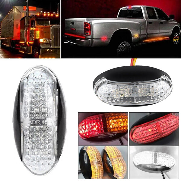 10X LED Clearance Lights Side Marker Amber Red Indicators Trailer Truck RV Lamp