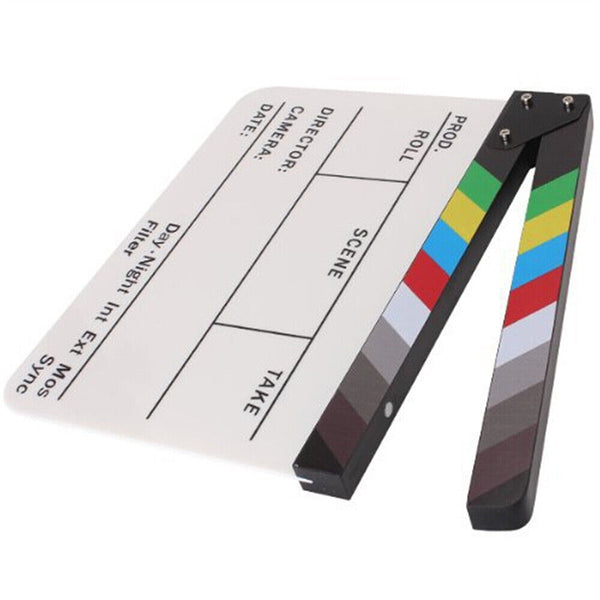 Clapperboard Clapper Board TV Movie Slate Colorful Clapboard Clapper Board Film