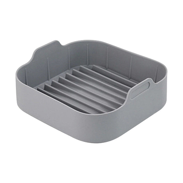 1/3Multifunctional Air Fryer Silicone Pot Non-stick Oven Accessories Baking Tray