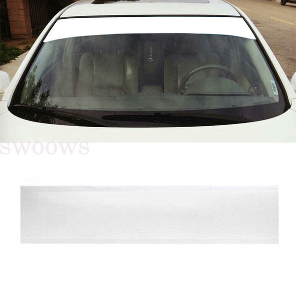 Sun Visor Strip Windshield Banner Sticker Vinyl Black 152x15cm for Car Racing