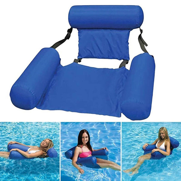 Inflatable Floating Water Hammock Float Pool Lounge Bed Swimming Chair Sea Beach