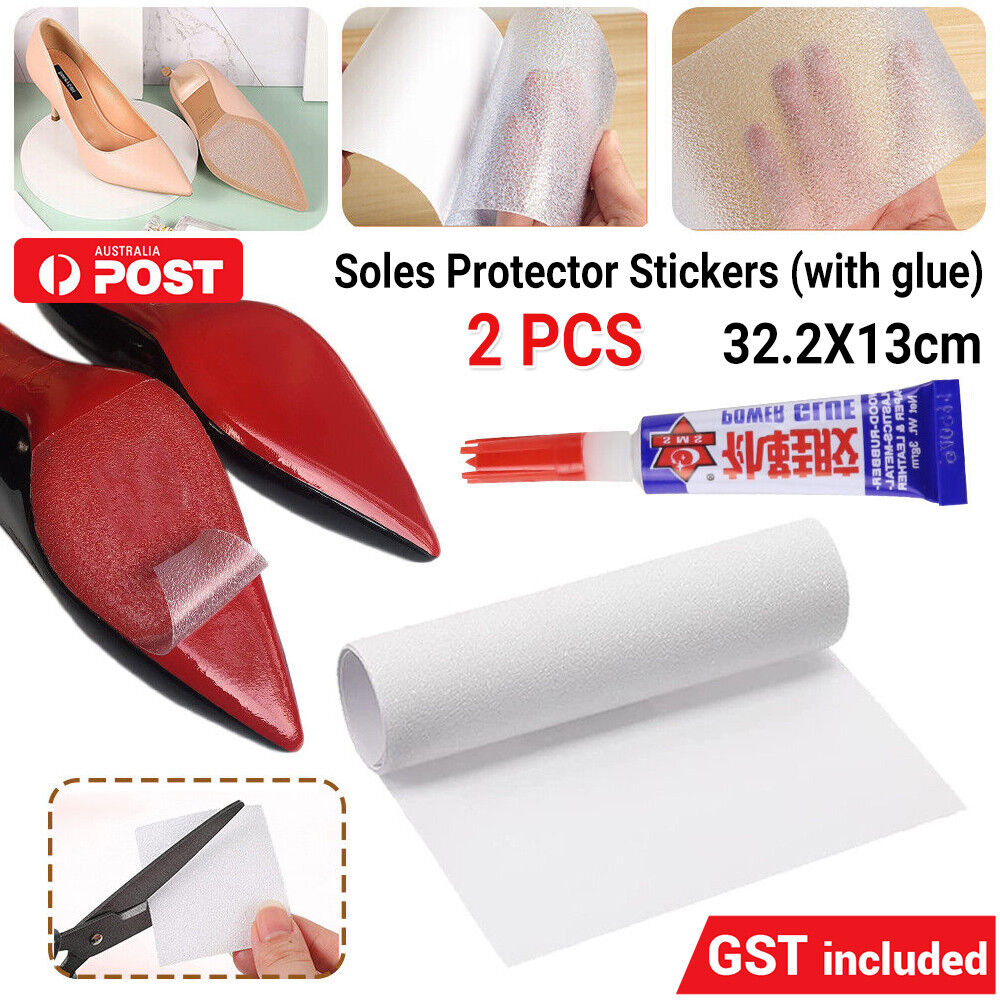 2 PCS Soles Protector Stickers Self-Adhesive Bottom Sheet Shoes Heels Sneakers