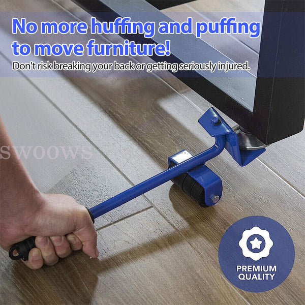 Furniture Lifter Heavy Roller Move Tool Set Moving Wheel Mover Sliders Kit AU