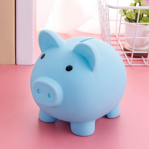 Pig Piggy Bank Coin Openable Money Save Box Soft Plastic Toy Kids Gift Cash Box