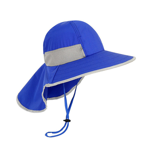 Children Kids Wide Brim Sun Hat Bucket UV Cap Outdoor Travel Summer Beach Hat