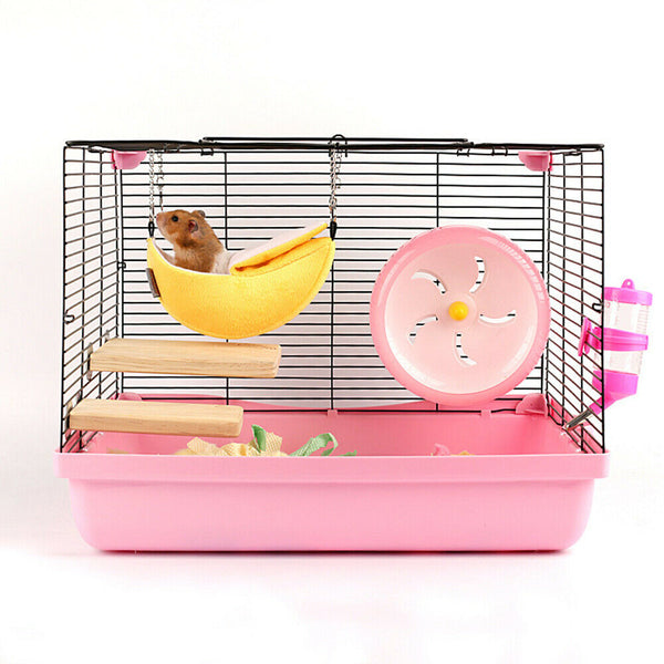 Pet Cage Hammock Hanging Bed Ferret Rat Hamster Toys Banana Nest Squirrel Birds