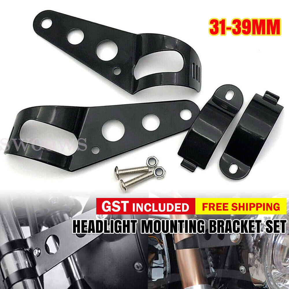 2pcs 31mm-39mm Fork Motorcycle Head Lamp Holder Adapter Headlight Mount Bracket