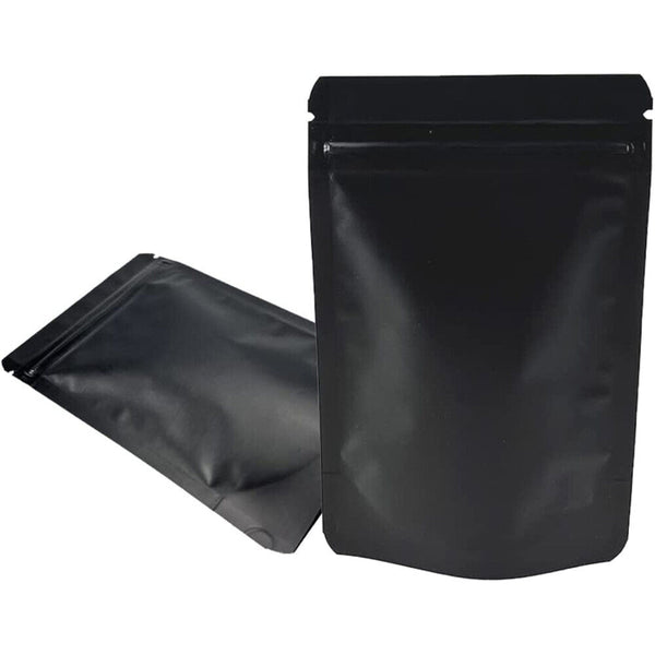 up 200x Black Aluminum Bag Mylar Foil Pouch Zip Seal Food Storage Package Bags