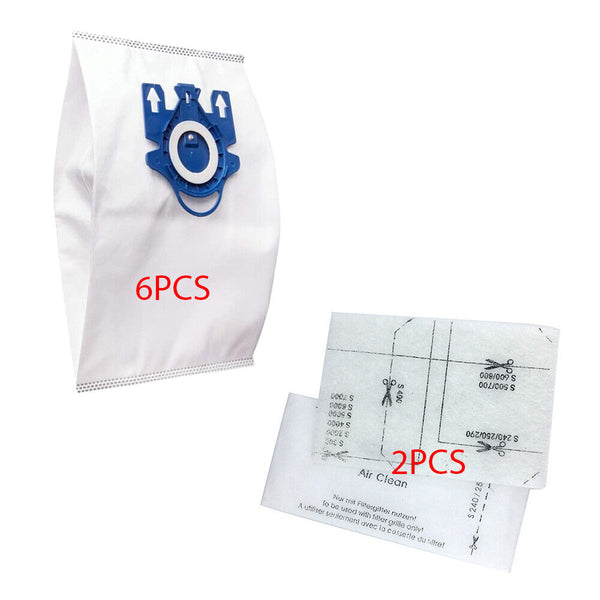 1-12x Vacuum Cleaner Bags For Miele 3D GN COMPLETE C2 C3 S2 S5 S8 S5211 Models