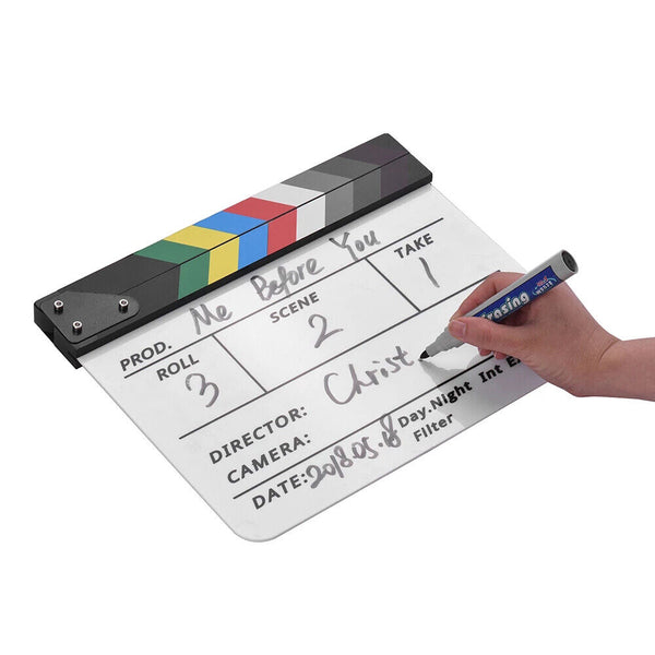 Clapperboard Clapper Board TV Movie Slate Colorful Clapboard Clapper Board Film