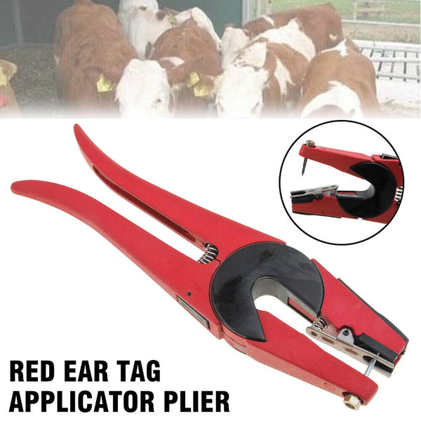 Animal Livestock Marking Tagger Cattle Ear Tag Applicator Pliers Hole Plier