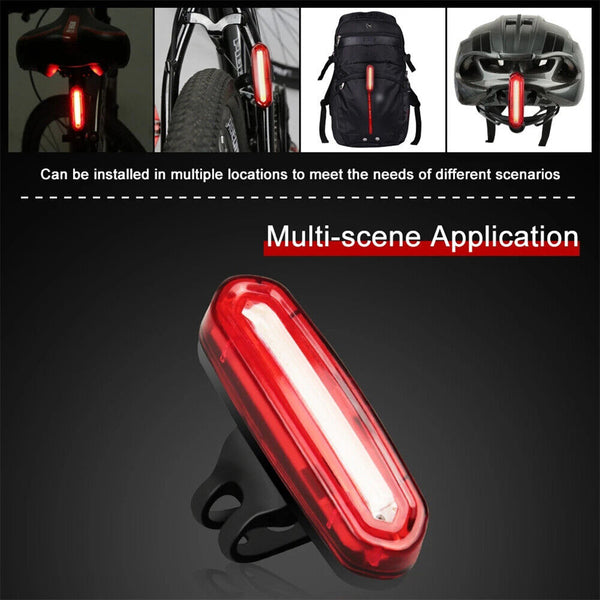 UP5x 120 Lumens LED Bike Tail Light USB Rechargeable Powerful Bicycle Rear Light