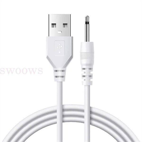 1M Vibrator USB Charging Cable Charger Cord Charge 2.5mm Massage Therapy Devices