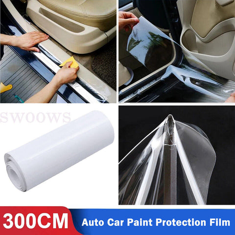 Car 15cm x 3m Anti-Scratch Paint Protection Film Vinyl Clear Protective Sticker