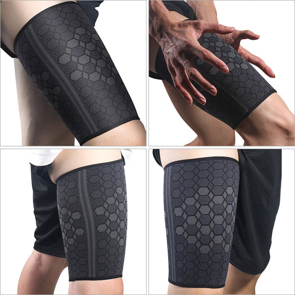 Thigh Support Compression Sleeve Upper Leg Brace Hamstring Swelling Quadriceps