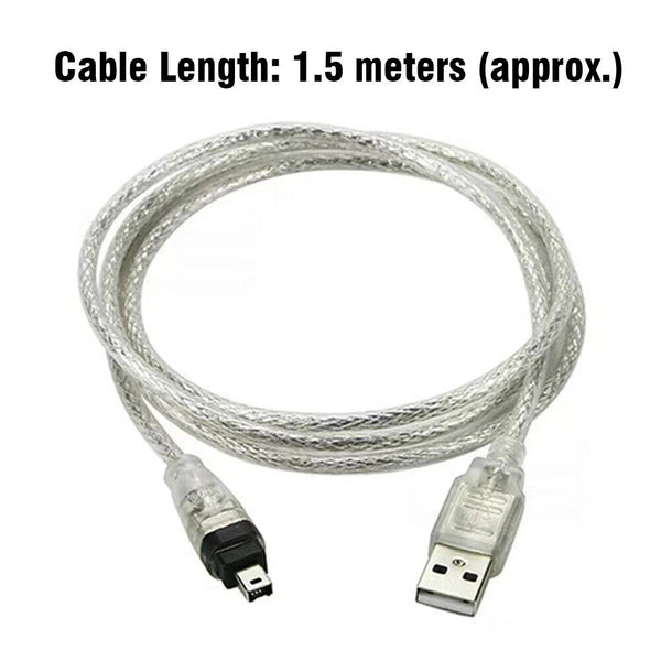 USB Data Cable FireWire IEEE 1394 for Mini DV MiniDV HDV Camcorder to Edit PC AU