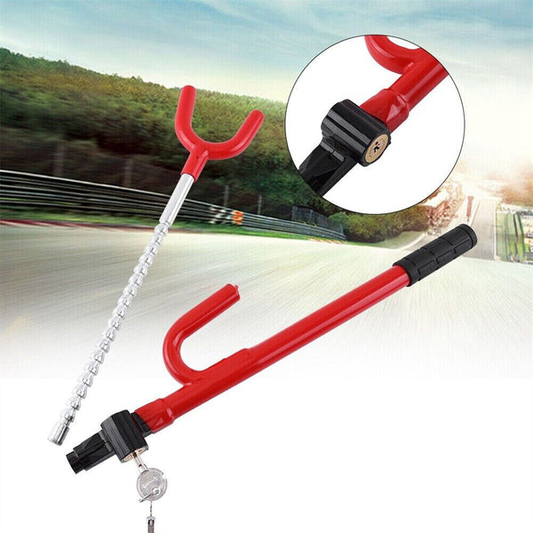 Steering Wheel Lock The Club Twin Hooks Anti Theft Universal Car Van Truck SUV
