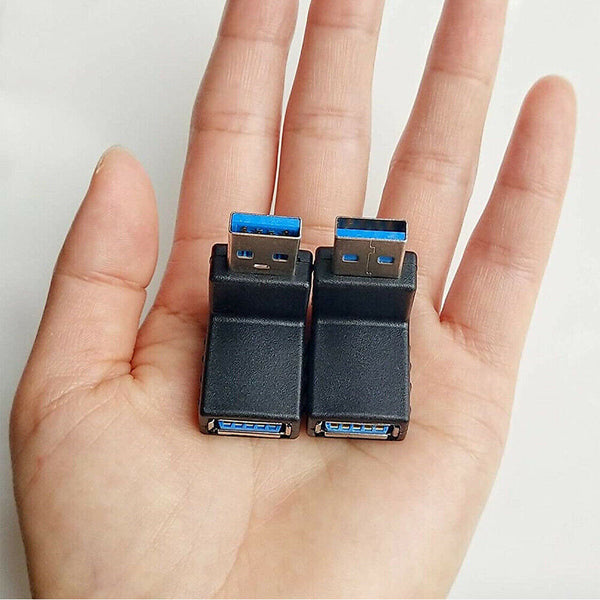 Angle Extension Extender 90 Degree USB 3.0 A male to female Adapter Connector