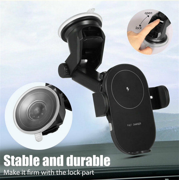 AU Automatic Clamping Wireless Car Charger Vent Mount Phone Charging Holder Dock