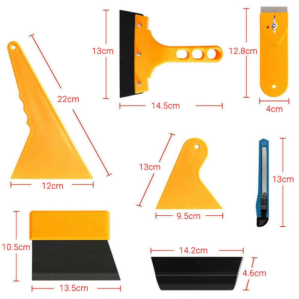 Car Window Tint Tools Kit Scraper Squeegee Film Tinting Vinyl Wrap Installation