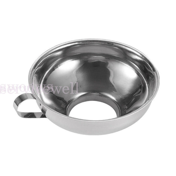 1/2 Stainless Steel Funnel Oil Liquid Funnel Metal Funnel With Detachable Filter
