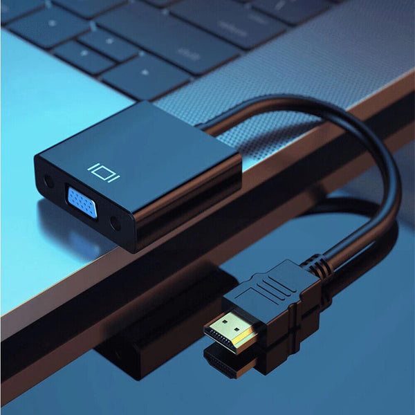 1080P HDMI Male to VGA Female Video Cable Cord Converter Adapter For Monitor PC