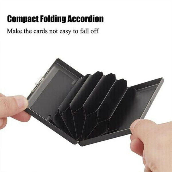 RFID Blocking Stainless Slim Wallet ID Credit Card Holder Case Protector Purse