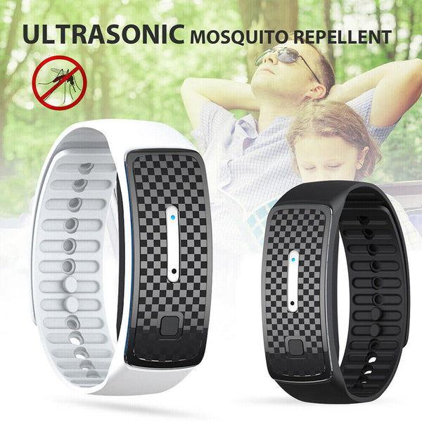 1-4xUltrasonic Anti-Mosquito Bracelet Bug Pest Repel Wrist Band Insect Repellent