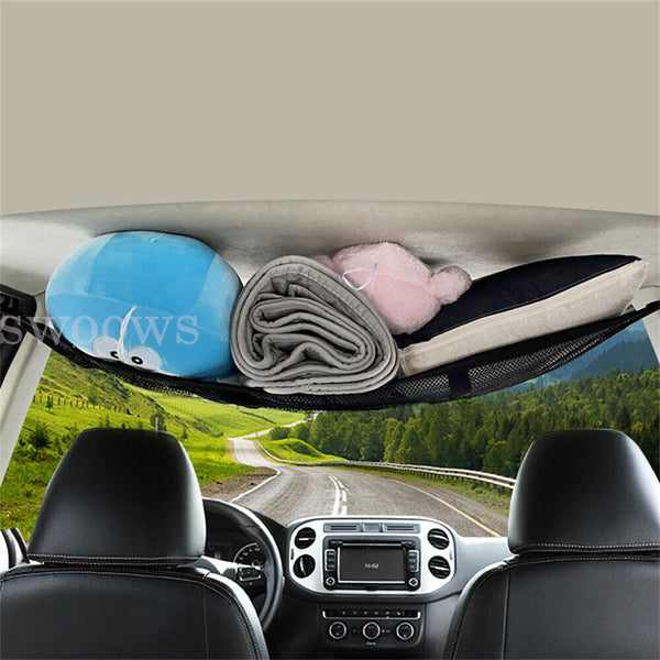 Universal Mesh Storage Bag Car Roof Ceiling Cargo Net Pouch Pockets For SUV Van