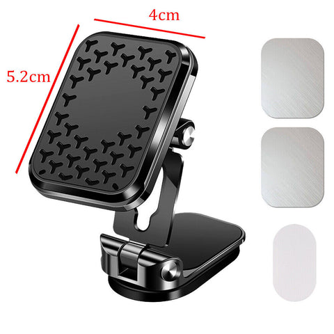 Universal Magnetic Phone Holder Dashboard Mobile Dash Car Mount Foldable Rotate