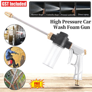 High Pressure Car Wash Foam Gun Water Soap Sprayer Jet Lance Cleaning Tool-Kits