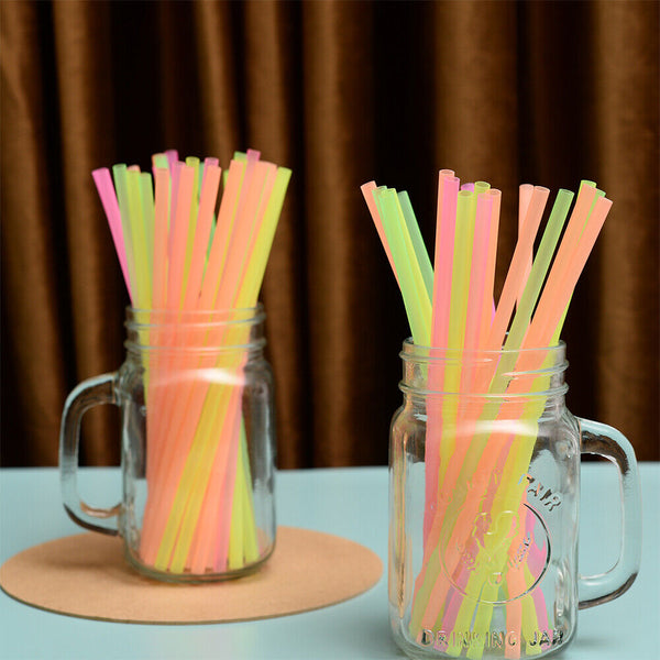 UP1000Straw BPA-Free Bendable Disposable Drinking Plastic Party Straw Multicolor