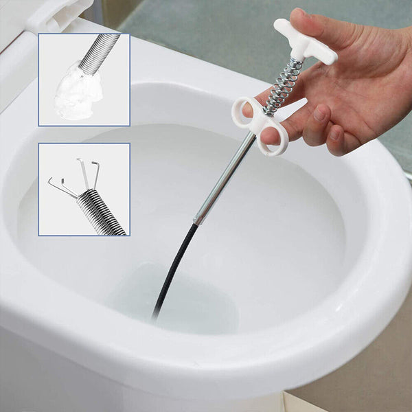 Spring Pipe Sink Cleaning Hook Home Kitchen Bathroom Sewer Dredging Tool