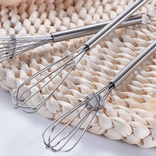 5 7 inch 2Pcs Whisk Set Whiskettes Egg Gravy Sauce Mini Kitchen Tool Whisks AU