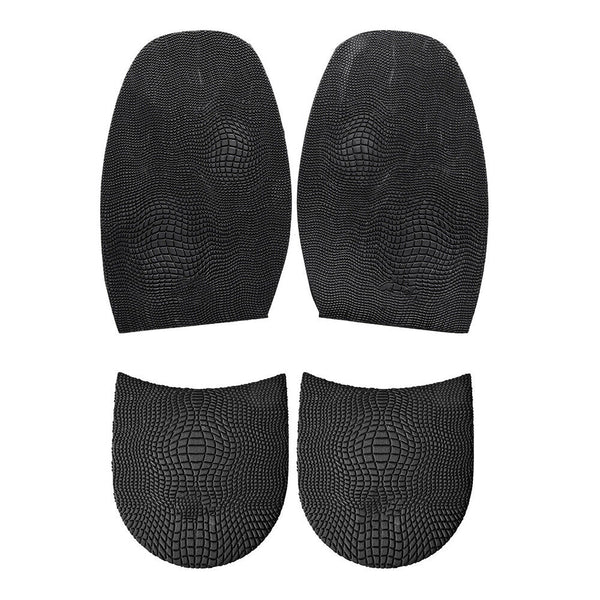 1 Pair Shoe Soles Heels Repair Slip Grip Rubber Pads DIY Anti-Slip Insoles Black