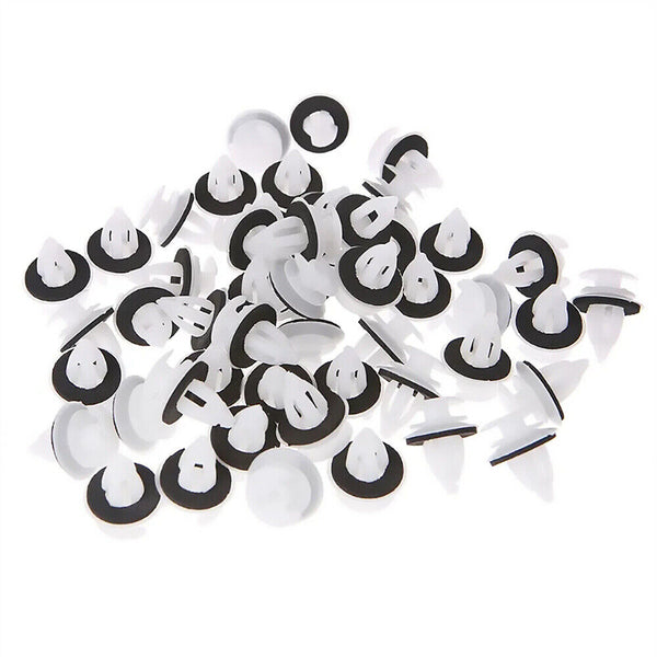 50PCS Car Trim Body Fastener Rivet Retainer Door Panel Bumper Plastic Clips Kit