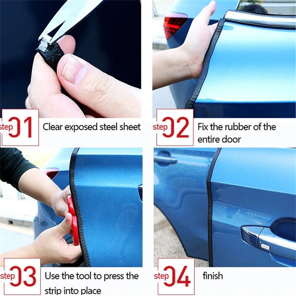 BLUE Car Door Edge Guard Protector Car Strip Guard Moulding Trim Door Protector
