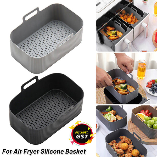 Liner Non-Stick Reusable Baking Tray For Air Fryer Silicone Basket AU